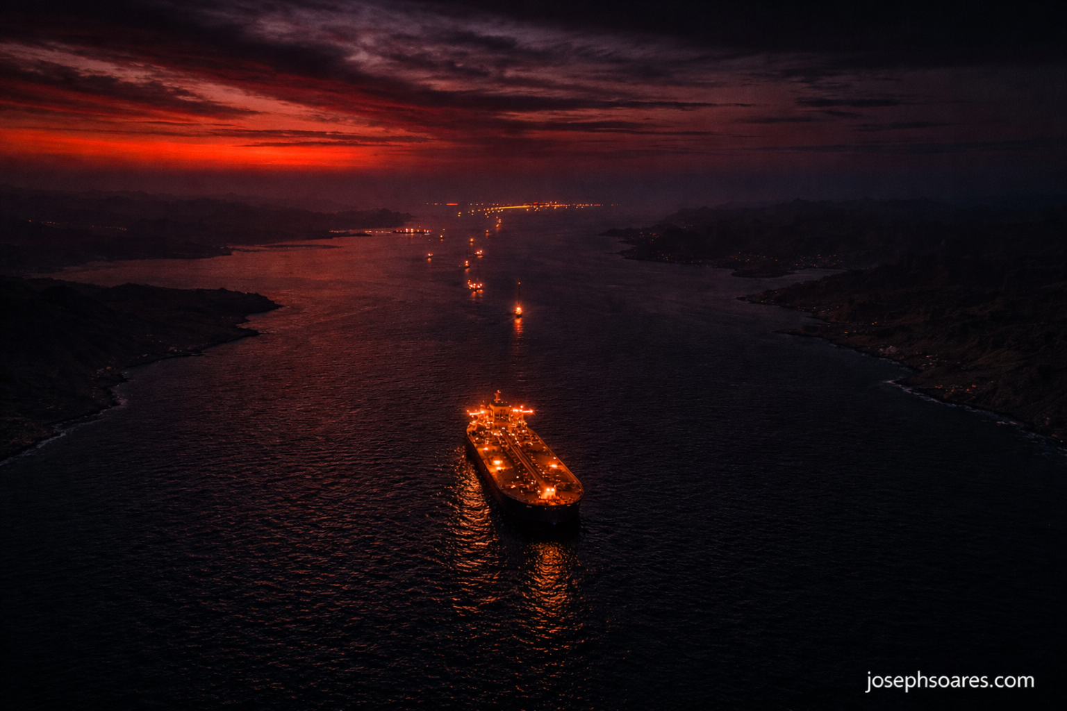 The Strait of Hormuz blockade enforced by CENTCOM