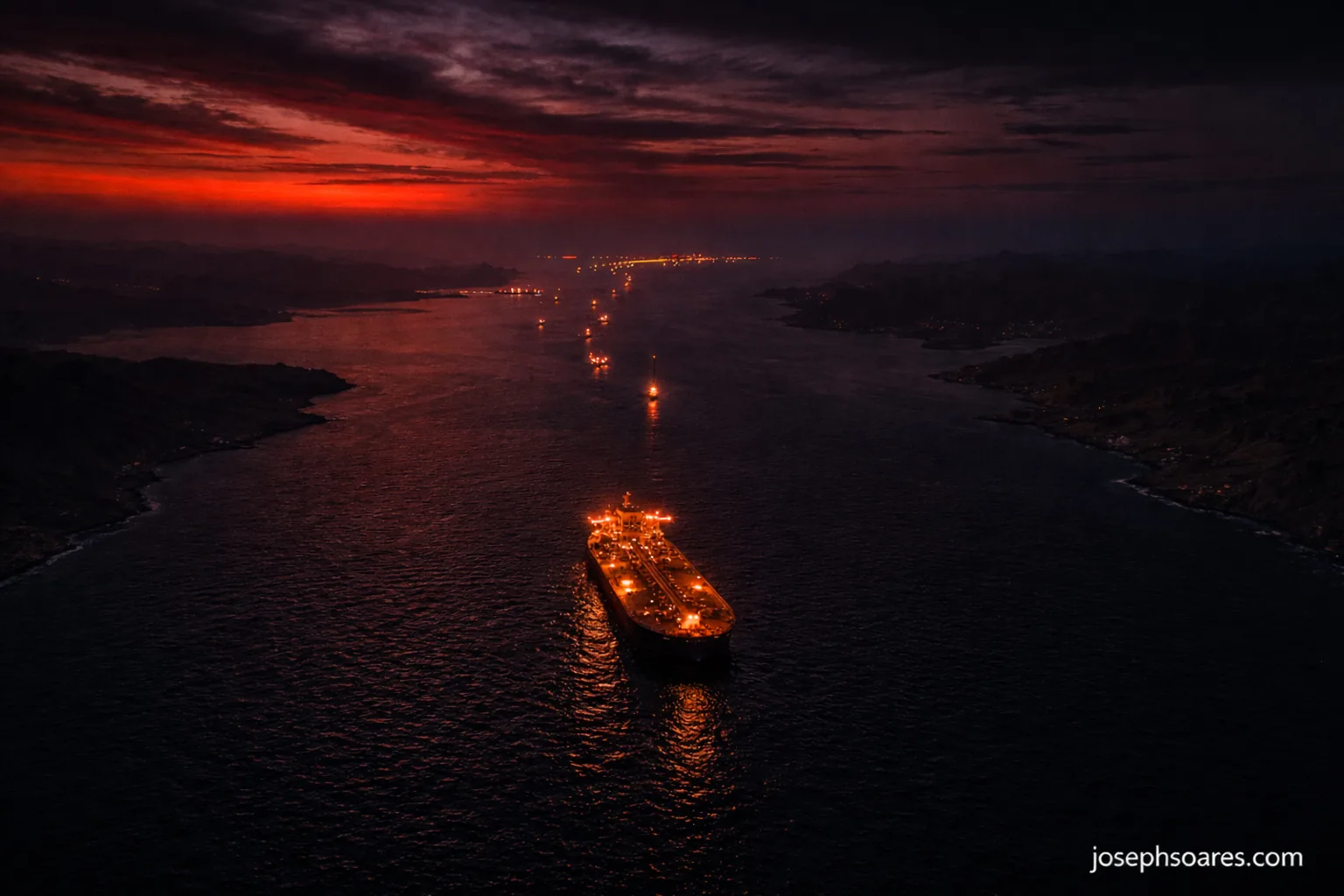 The Strait of Hormuz blockade enforced by CENTCOM
